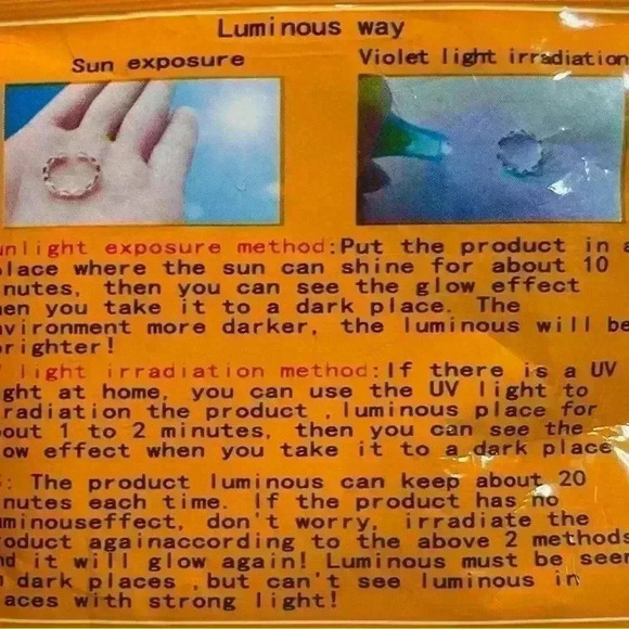 Lotus Pendant Glow in the Dark Beaded Bracelet - Picture 10 of 10